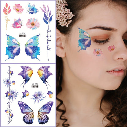 Glitter Face Tattoo Stickers